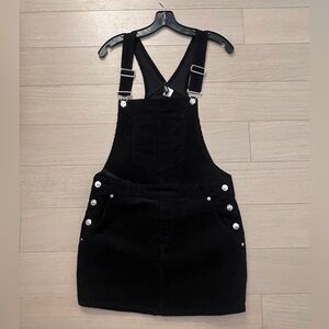ASOS black overall dress
